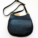 Frye & Co Vegan Leather Saddlebag Crossbody Black New with Tags Fall Equestrian Photo 1