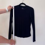 Magaschoni  Black High Neck Black Ribbed Top Photo 4