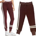 n:philanthropy  Joggers Matador Sweat Pants Striped Burgundy Wine NWT, Size XS Photo 1