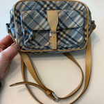 Burberry  Nova Check Blue Label Shoulder Bag Blue‎ Photo 0