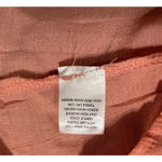 Miken Women's Swim Cover Up Coral Orange Crochet Detail V Neck Size L Size L Photo 4