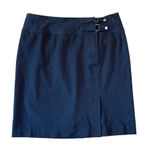 Ralph Lauren Lauren black buckle detail pencil skirt 16 Photo 0