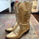 gold cowboy boots Size 8.5 Photo 0