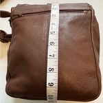 Kenneth Cole  CHOCOLATE BROWN LEATHER CROSSBODY KNOT DEDIGN ON FRONT SNAP CLOSURE Photo 8