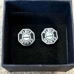 Vince Camuto Black and Silver Stud Earrings Photo 2