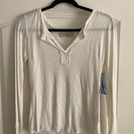 Lucy Love Hemingway Ivory Thermal Long Sleeve Top Photo 1