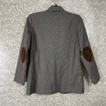 Sag Harbor Petite Women's Gray Academia Blazer Elbow Patches - Size 8P - Wool Photo 6
