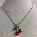 Y2K Cherry Necklace Red Photo 0