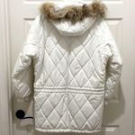 FERA White Puffer Faux Fur Zip Up Ski Parka Size 10 Photo 1