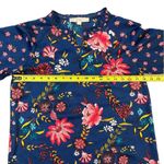 Loft Wildflower Satin Shift Dress Blue Pink Floral XS Photo 8