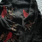 Heirloom Collectibles Christmas Cardigan Sweater Women's Sz M Black Cardinals Size M Photo 11