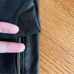 Athleta  Luxe Ponte Legging Black Vegan Leather Colorblock Zipper Moto Leggings L Photo 16