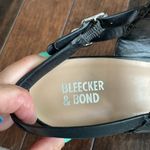 Bleecker and Bond  Sandra  Leather Wedge Black Studded Platform Sandals  Size 10 Photo 8