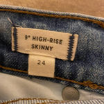 Madewell 9" High Rise Skinny Comfort Stretch Eco Edition Denim Jeans, Size 26 Photo 8