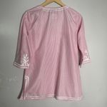 Gretchen Scott The Reef Embroidered Cotton Tunic Top Size S $149 Pink Photo 2