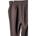 Dennis Basso Luxe Crepe Slim Straight Pull On Pants Chocolate Small Petite Photo 10
