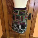 Anthropologie  Odille bright striped velvet skirt Photo 12