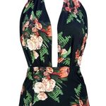 COCOSHIP Plunging Neckline Floral One-Piece Swimsuit by , Size 14, New with Tag Photo 9