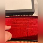 Gucci Soho Authentic Leather Wallet Red Luxurious Pebbled Leather full inclusion Photo 2