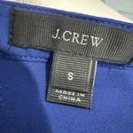 J.Crew Women's Sleeveless Tunic Shirt Dress Cover Up Royal Blue Tassels Small Photo 4