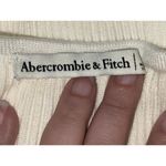 Abercrombie & Fitch NEW  Cream White Ribbed Knit Strapless Tube Top Blouse Size L Photo 3