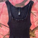 skims cotton rib tank black soot Photo 2