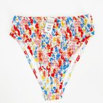 l*space NEW L* Bikini Bottoms Small Barlette Bitsy Forever Floral High Waist NWOT Photo 2