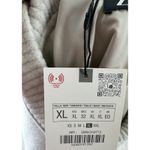 ZARA  XL Cropped Bomber Jacket Beige Wool Blend Snap Front Ribbed Hem NWT Women Photo 6