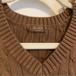 Brandy Melville John Galt Brown Cotton Sweater Vest One Size Photo 3