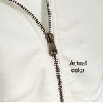 Champion Soft girl style white cropped zip up hoodie Photo 4