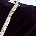 Jones New York velvet pull on elastic waist Black Ankle Pants size L Photo 7