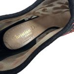 Dior Christian  Embroidered Heart Butterfly Ankle Boots Pointed Toe EU 36 Photo 5