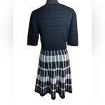Candie's Whimsigoth Preppy Knit Candie’s Windowpane Plaid Fit & Flare Sweater Dress Large Photo 1