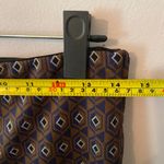 ZARA  Brown Navy Patterned Stretchy Straight Leg Dress Pants Boho Women's Small Photo 7