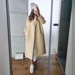 ZARA  Wool Blend Coat Limited Edition Pastel Yellow 8864/744 Size M Photo 1