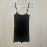 ZARA Black Lace Spaghetti Strap Mini Dress Size S | Classic Elegant Little Black Photo 1