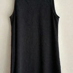 Blu Pepper Black Floral Textured Tank Dress, Swing Dress, Size Medium Photo 0