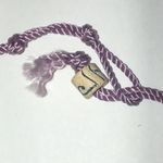 Purple and Cream Floral Moon Glow Beads Boho Necklace Photo 2