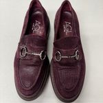 AGL Purple Sparkle Chunky Loafers Womens 10 Preppy Lug Horse Photo 1