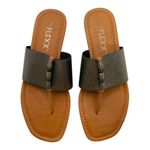 The FLEXX Rain Maker Thong Sandal Silver Elastic/Vaccheta US Women's 7.5M Size 7.5 Photo 0