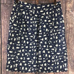 Boden Navy/cream Pattern Pencil Skirt linen blend 6 Blue Photo 0