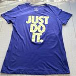 Nike Purple Just Do It Short Sleeve T-Shirt Size XL Photo 0