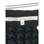 Rachel Rachel Mini Skirt 10 Houndstooth Side Panels Goth Fairy Grunge Textured Black Photo 4