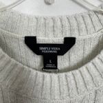 Vera Wang Simply Vera Metallic Gray Pullover Sweater Size Large Photo 1