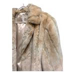 Gallery  beige tan faux fur long plush cruelty free coat Size XL Photo 4