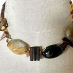 Carnelian tigers eye beaded vintage necklace Photo 0