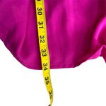 Maje Pink Pleated Dress with Striped Sleeves Photo 5