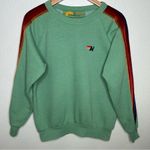 Aviator Nation  sweatshirt with velvet stripes green extra small Photo 0