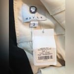 MAYLE Dezra Collar Blouse in Ivory and Black NWT size 2 Photo 2