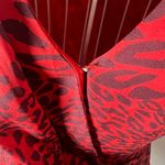 Fame and Partners Women’s Red The Laura Top Wrap Blouse Flutter Sleeves Size 0 Photo 3